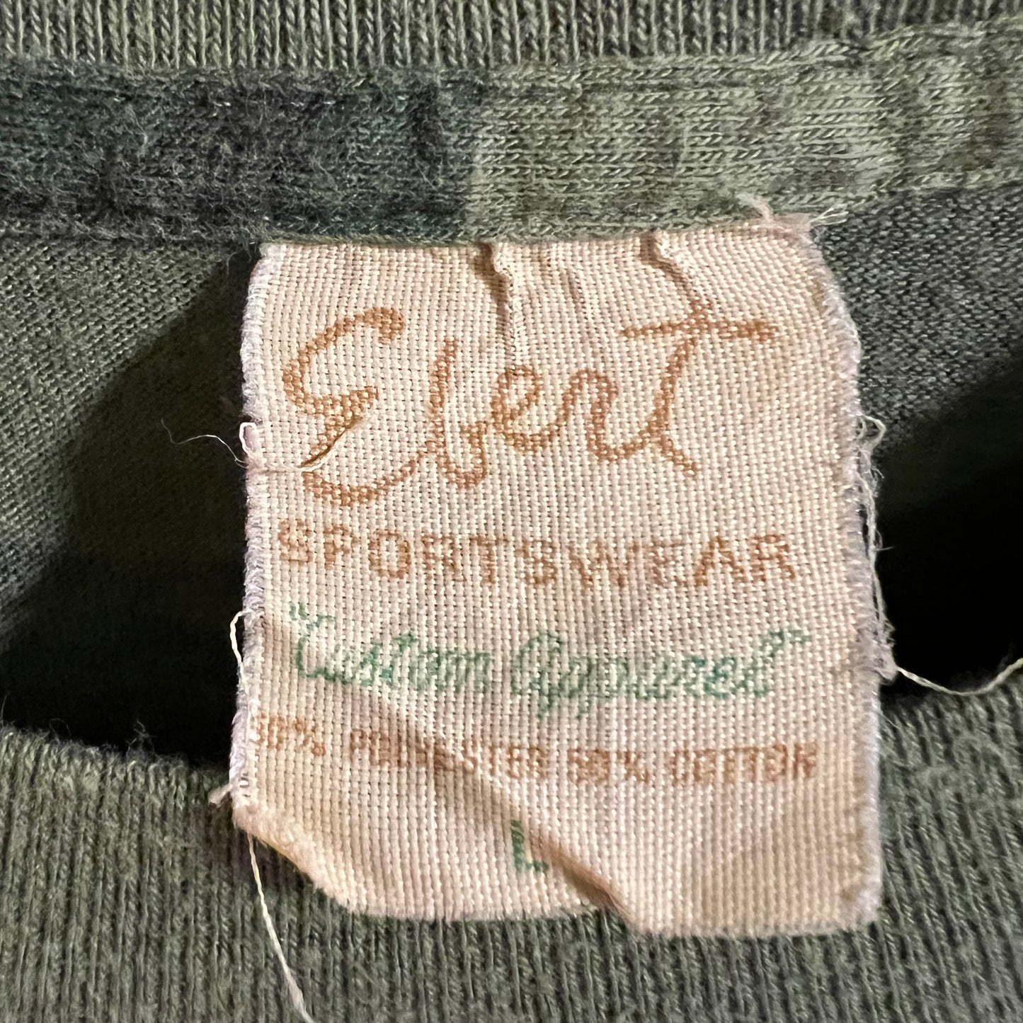 Vintage 80’s US Woodland Camo Long Sleeve Single Stitch T-Shirt - Size Large - Made In USA - Earth Toned