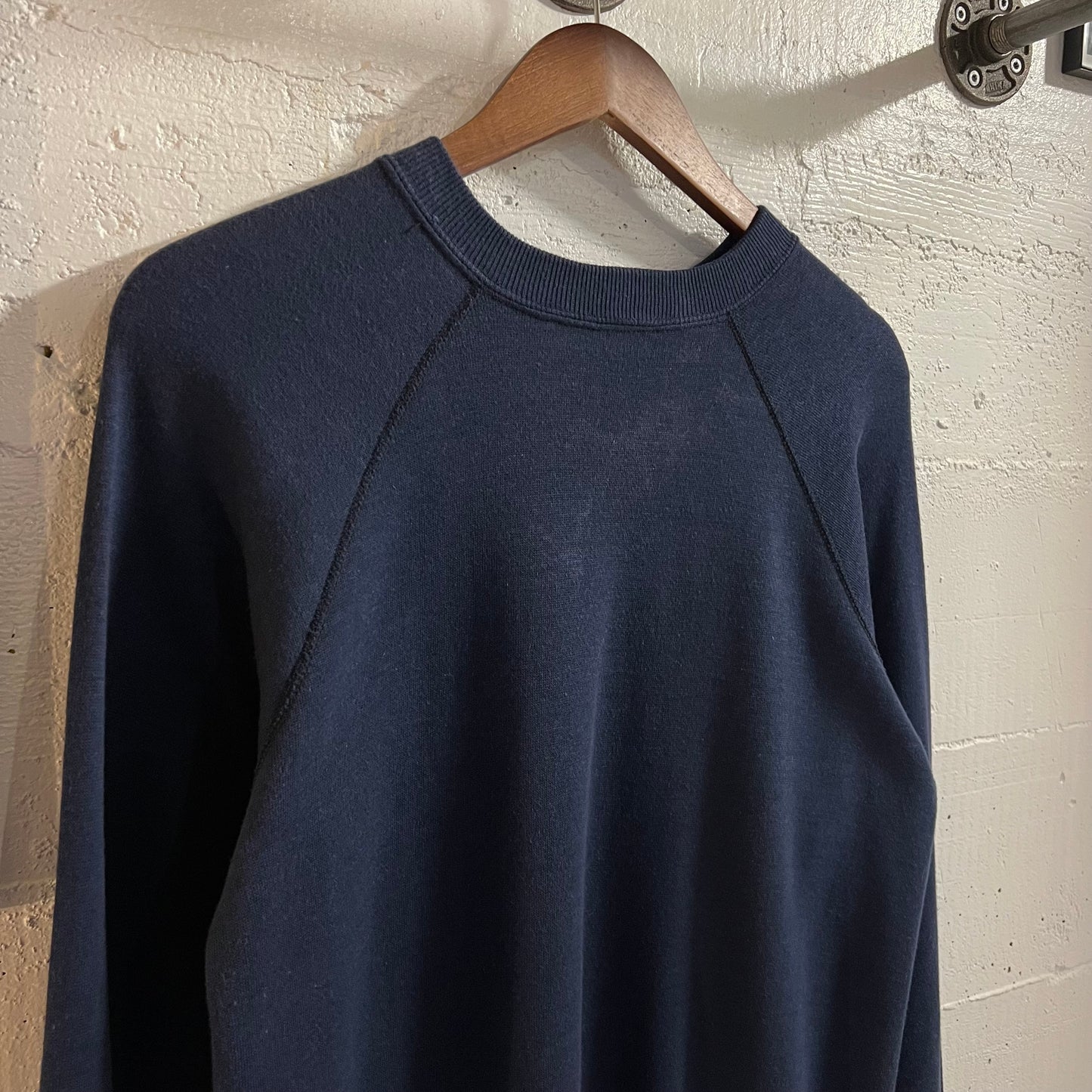 Vintage 70’s/80’s Most Holy Trinity Saints Raglan Sleeve Crewneck Sweatshirt - Size Medium - Made In USA - Navy/White/Multi