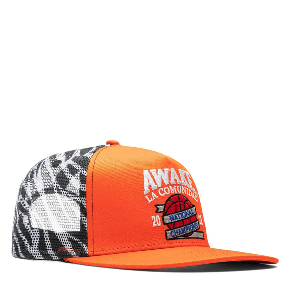 Awake NY 'National Champions' Trucker Hat - O/S - Orange