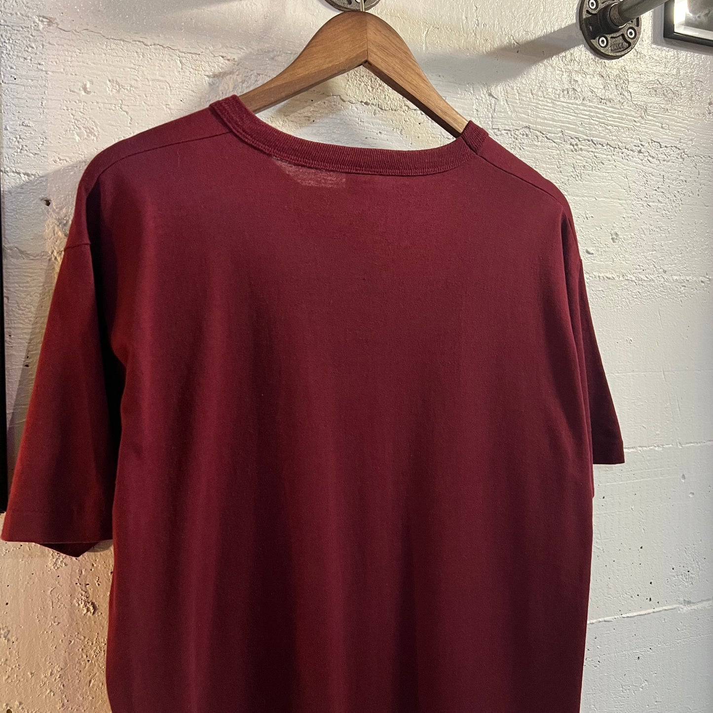 Vintage 80's Russell Athletic Felt 'Phi Theta Kappa' Graphic T-Shirt - Size Large - Made In USA - Maroon/White