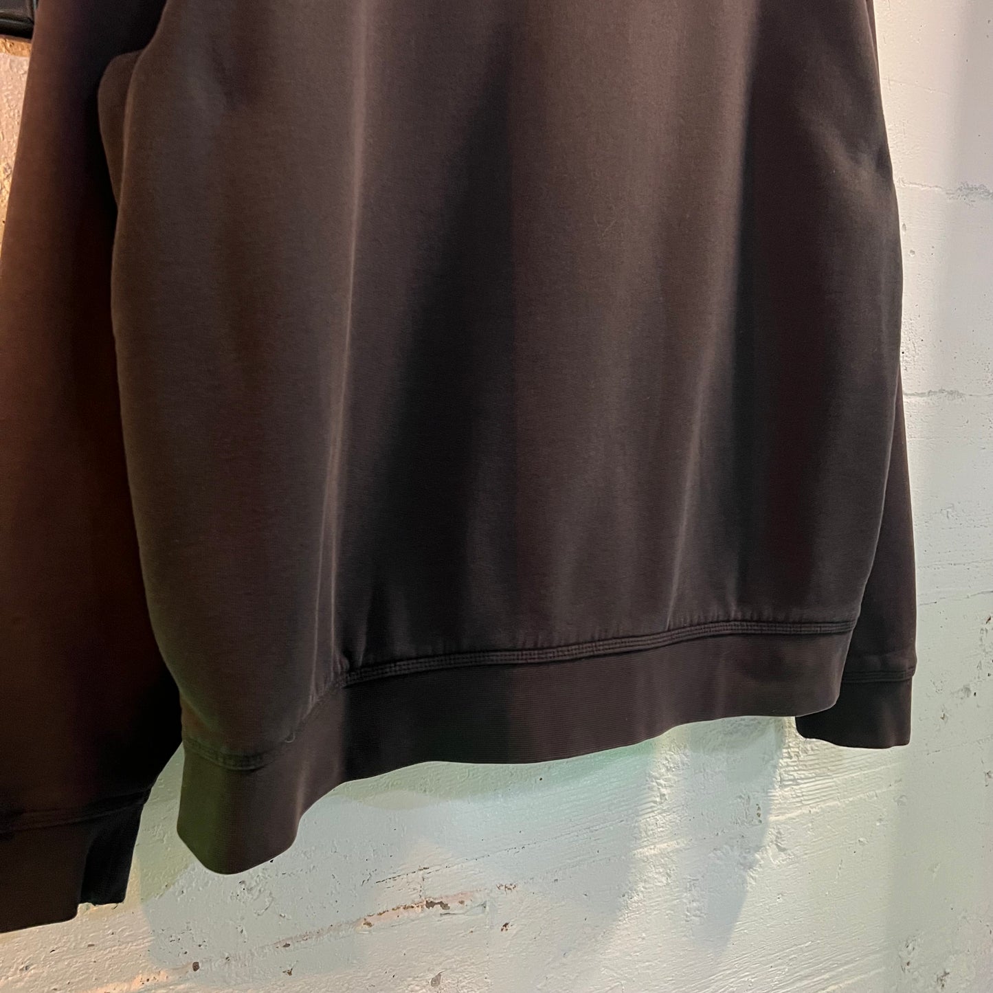 Vintage L.L.Bean Heavyweight Thermal Lined Zip Up Hoodie Sweatshirt - Size Large - Faded Black