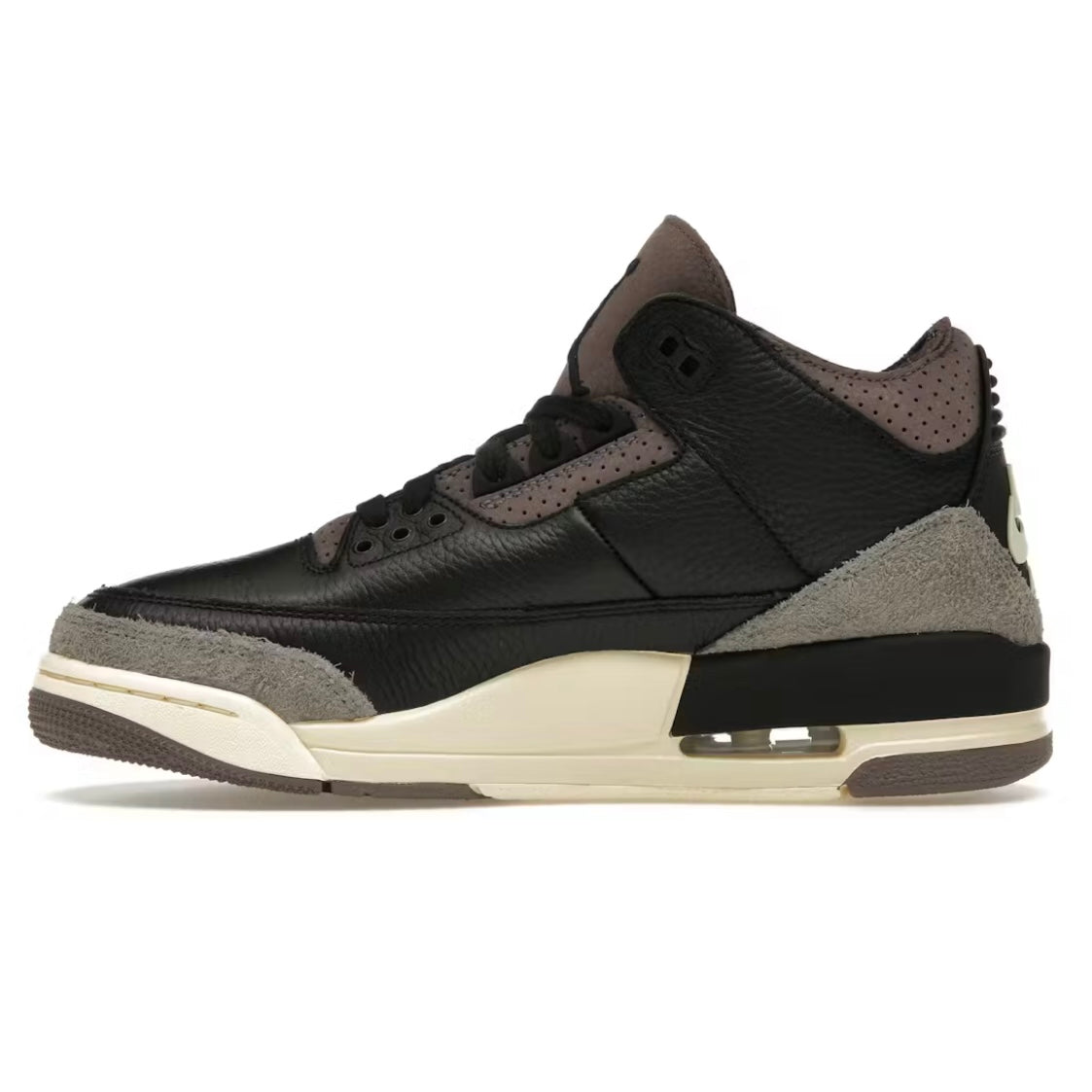 A Ma Maniére x Air Jordan 3 Retro OG SP 'While Your Were Sleeping' - Size 9.5M/11W - Black/Black-Flat Pewter