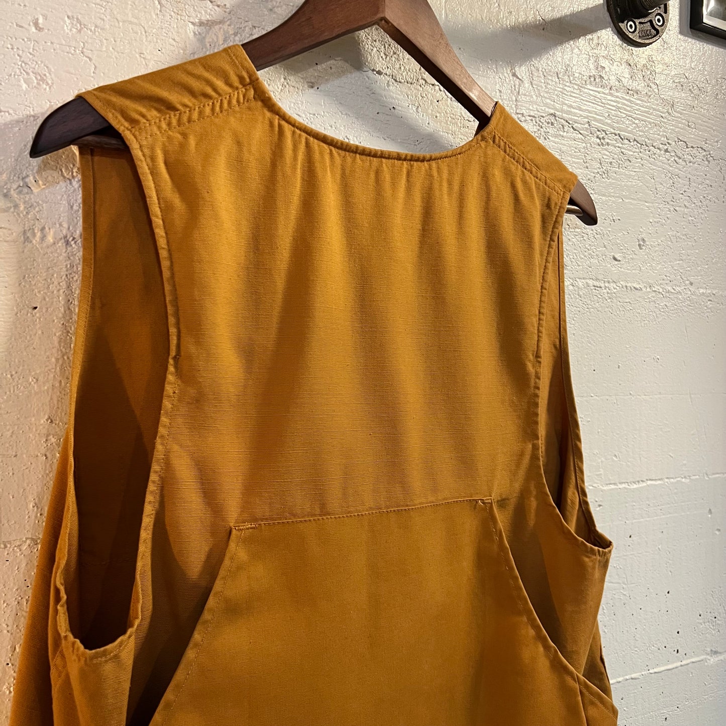 Vintage 1950's Western Field By Montgomery Ward Canvas Hunting Vest - Size Medium - Made In Japan -