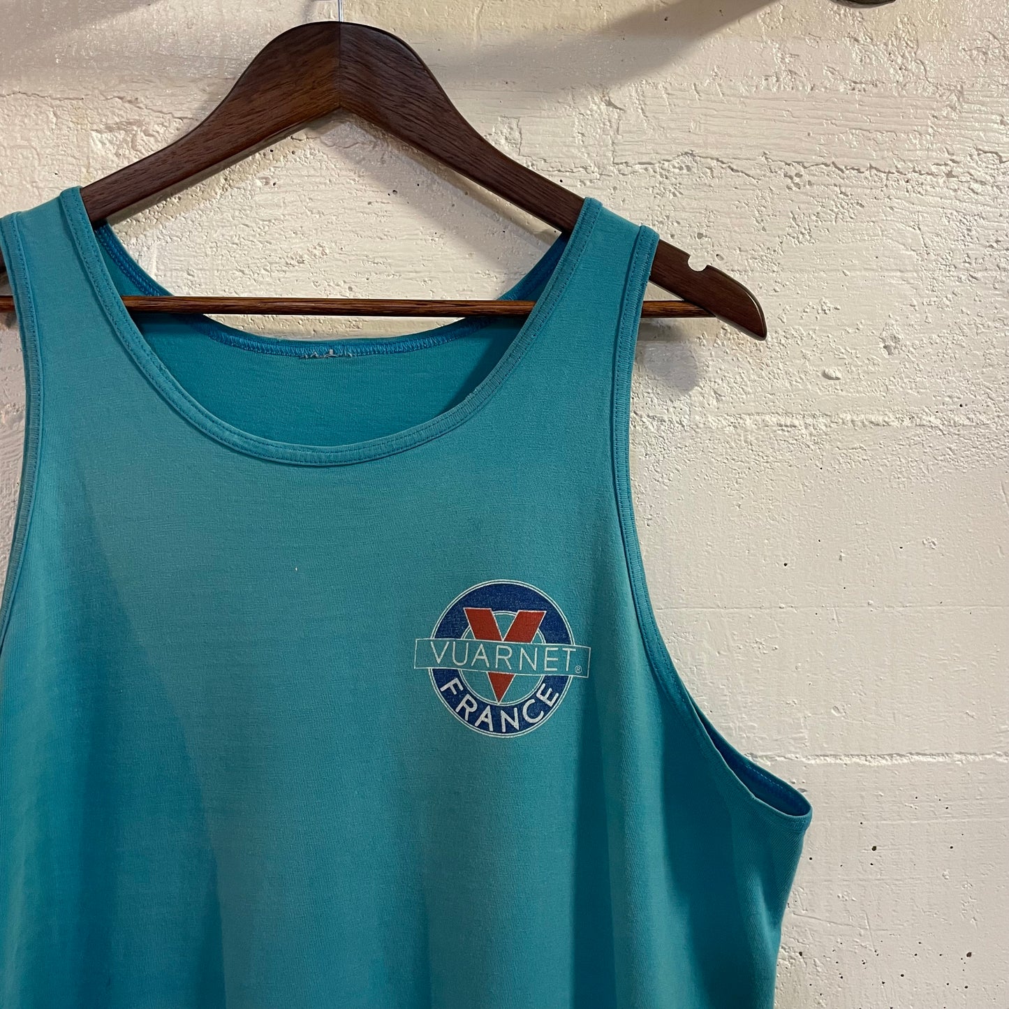 Vintage 80’s Vuarnet France Single Stitch Tank Top - Size M/L - Blue/White/Red