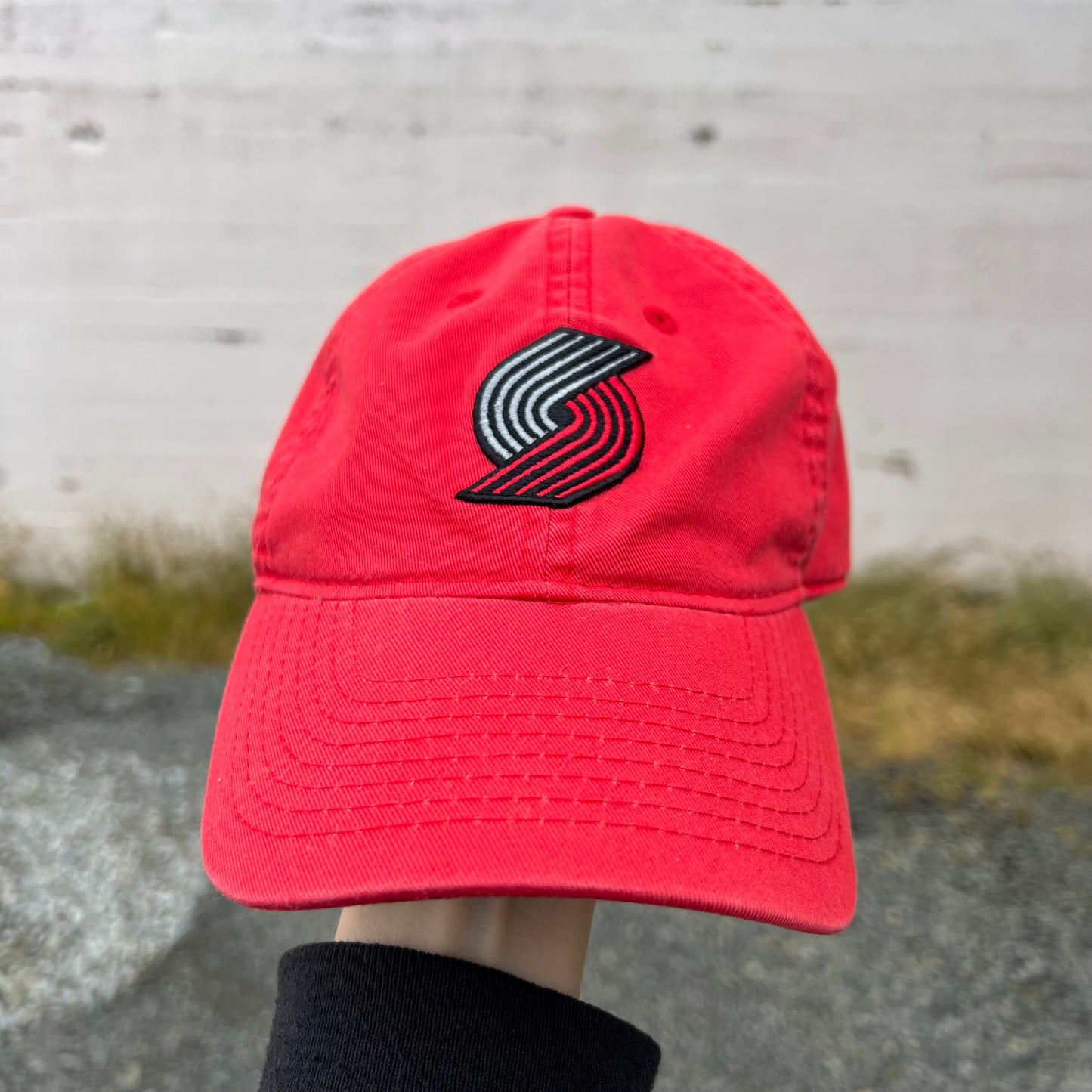 Vintage Y2K Portland Trailblazers Cotton Strap-Back 6-Panel Hat - OSFM - Red