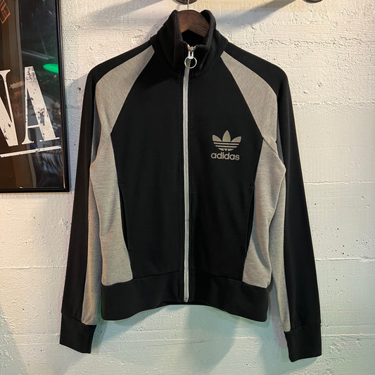 Vintage 2004 Adidas Originals Color Blocked Zip Up Track Jacket - Size Medium - Grey/Black