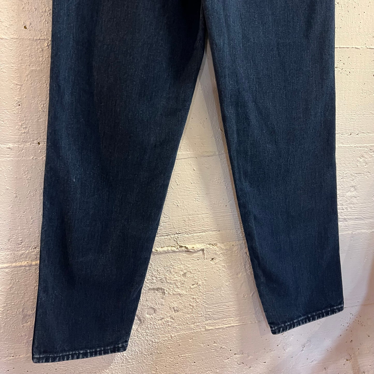 Vintage 80's/90's Wrangler Women's Exposed Button Fly High Waisted Jeans - Size (7) 27"x30.5" - Made In USA - Deep Indigo - 26WMSAB