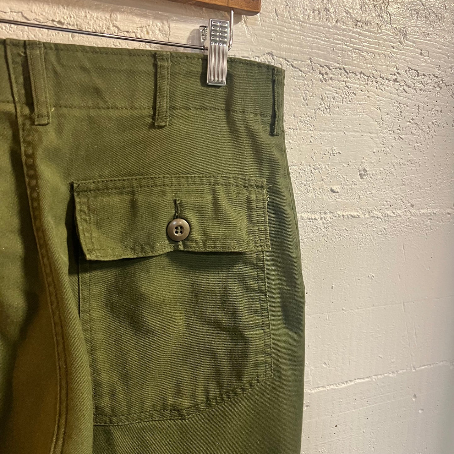 Vintage 1980's U.S. Military (USGI) OG-507 Durable Press UtilityTrousers - Size 32x31 - Olive Drab Green