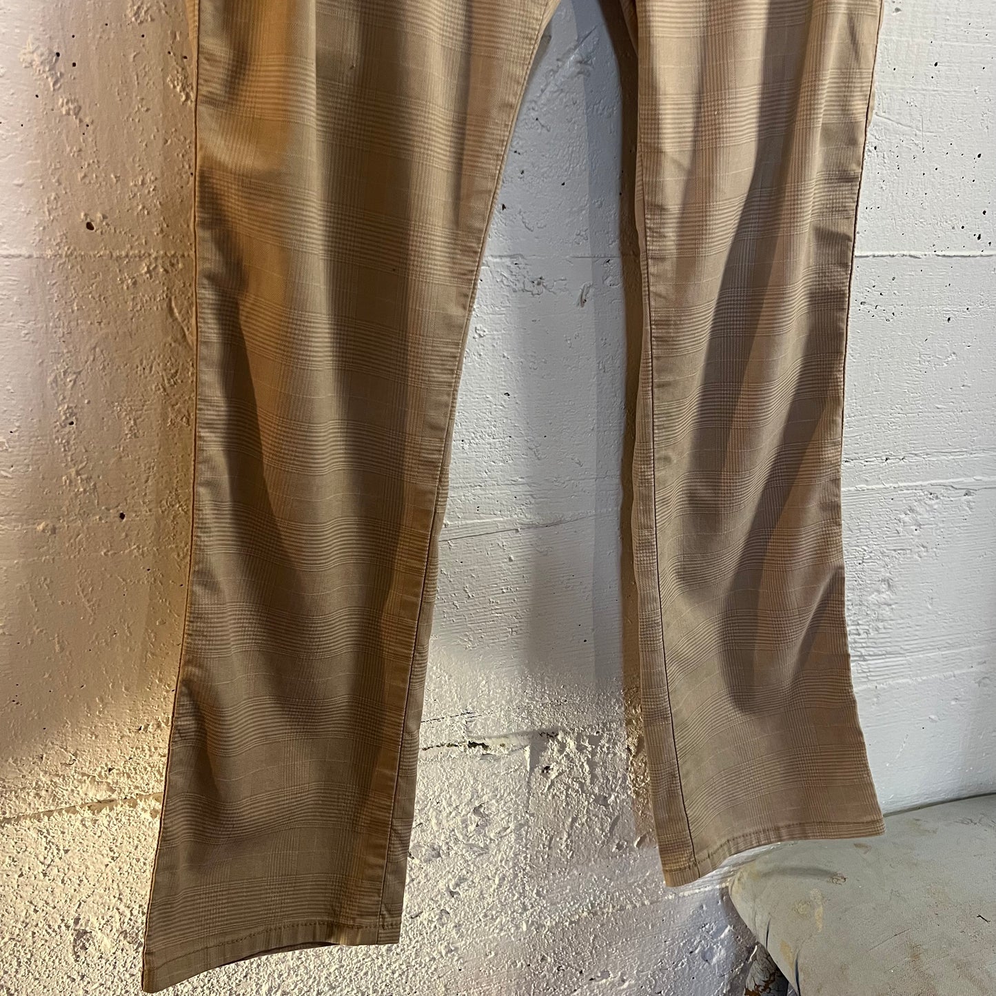 Edwin International Basic Made In Japan Tartan Plaid Pants - Size - Made In Japan - Tan/Beige