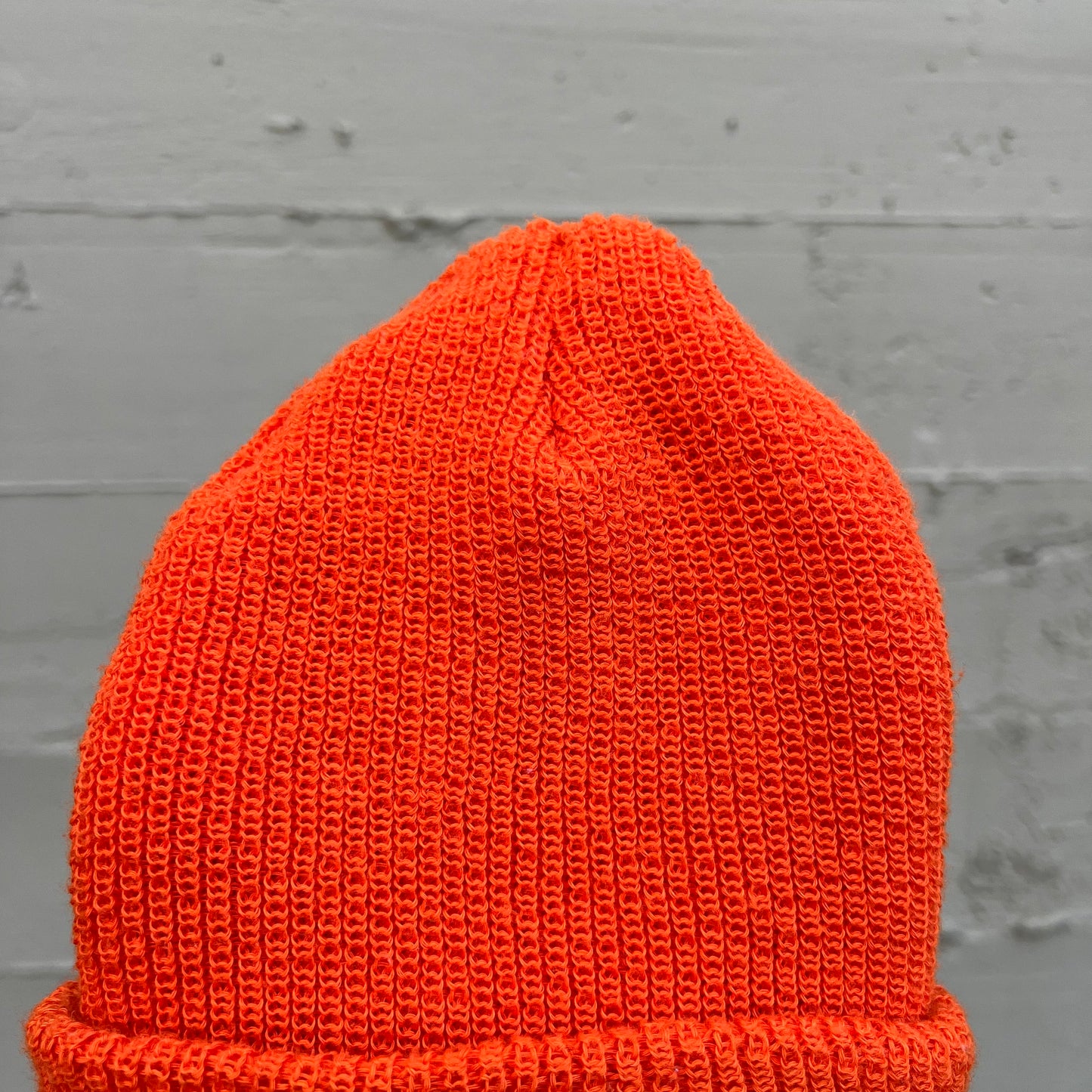 Vintage Burnt Orange Cuffed Watch Cap Beanie - O/S - Made In USA - Burnt Orange