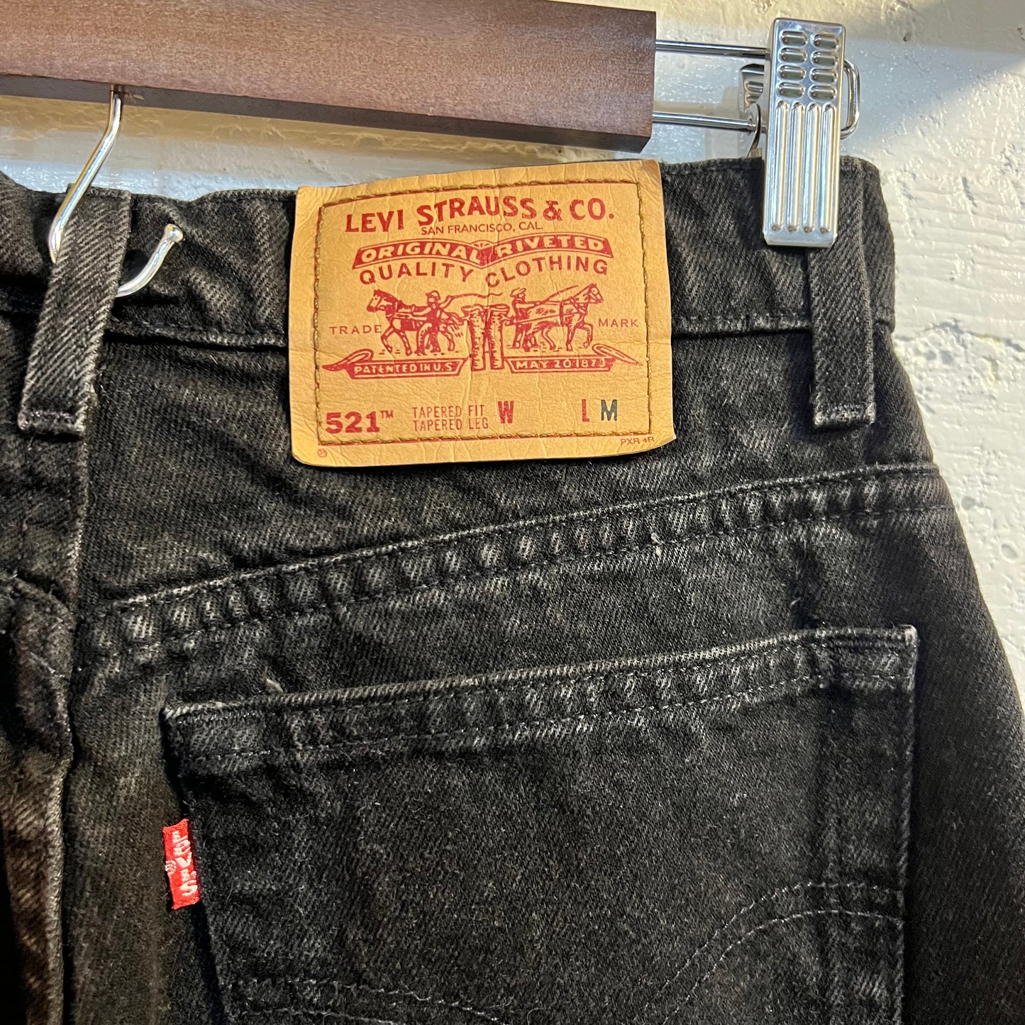 Vintage 90's Levi's 521 Tapered Fit Denim Jeans - Size 10 Med - Made In USA