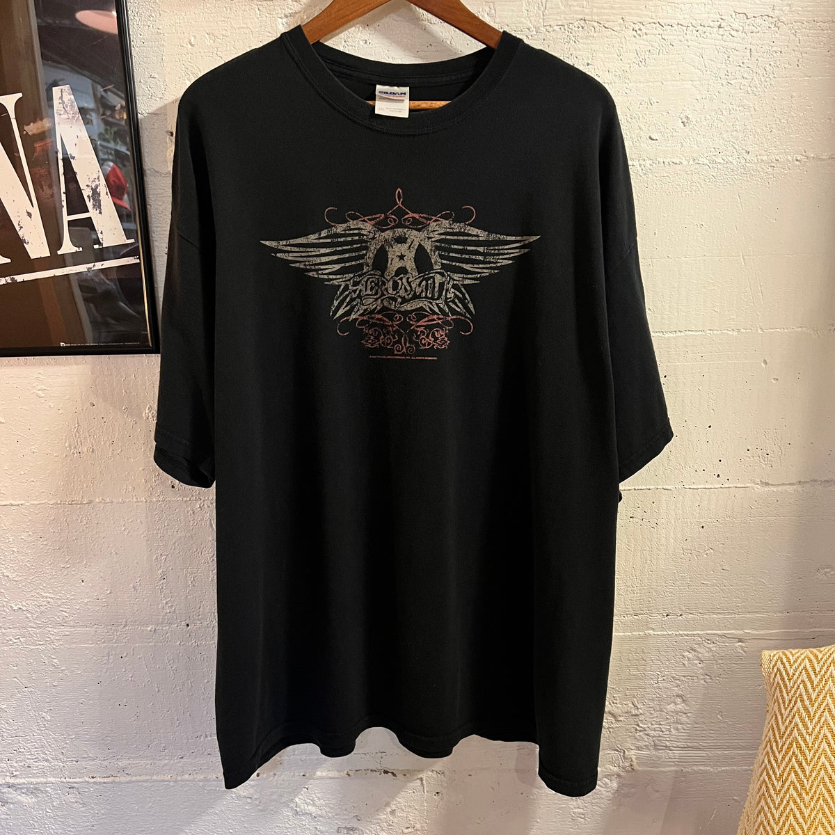 Vintage 2000's Aerosmith Band T-Shirt - Size 2XL - Black