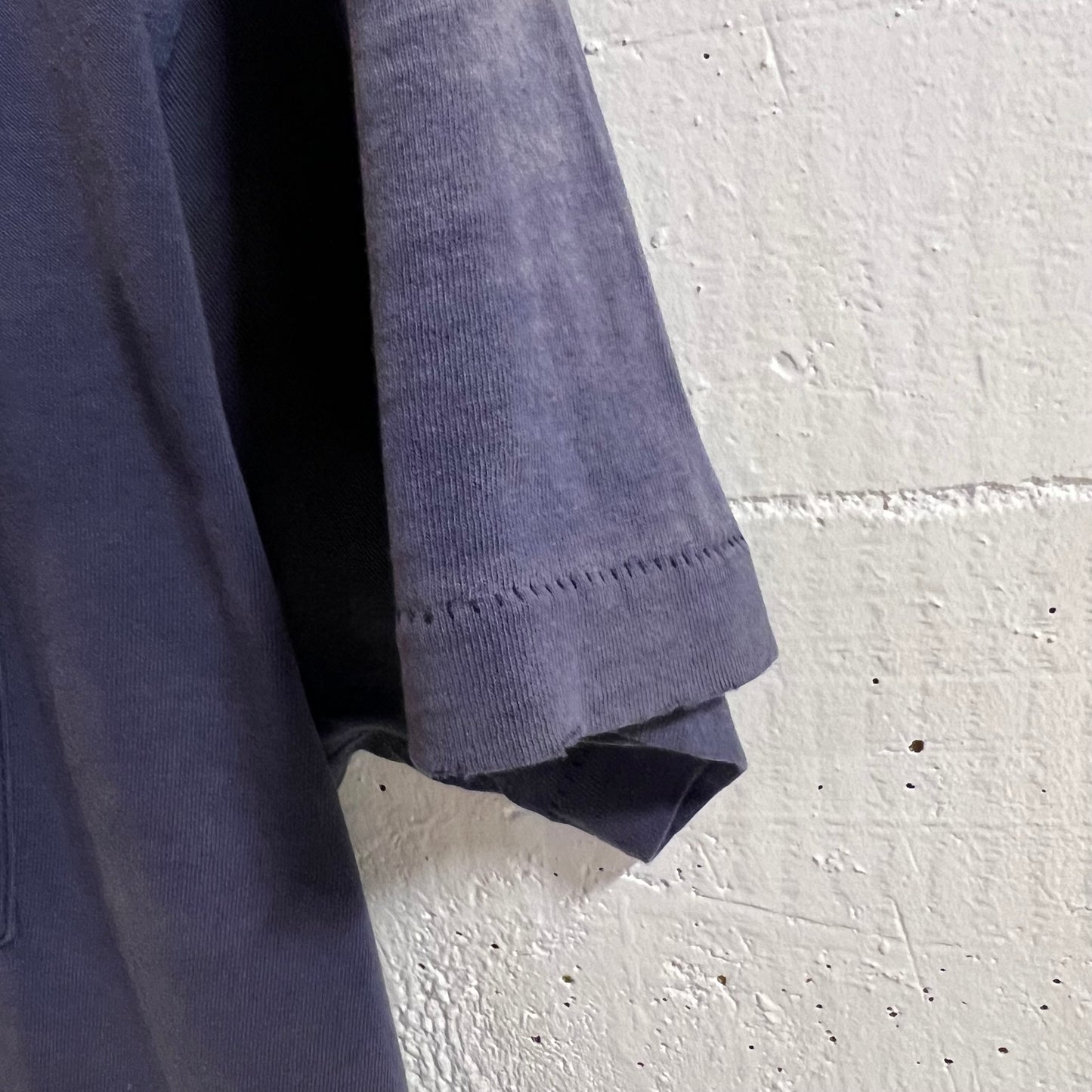 Vintage 80’s Distressed Black Single Stitch Pocket T-Shirt - Size XL - Made In USA - Faded Black