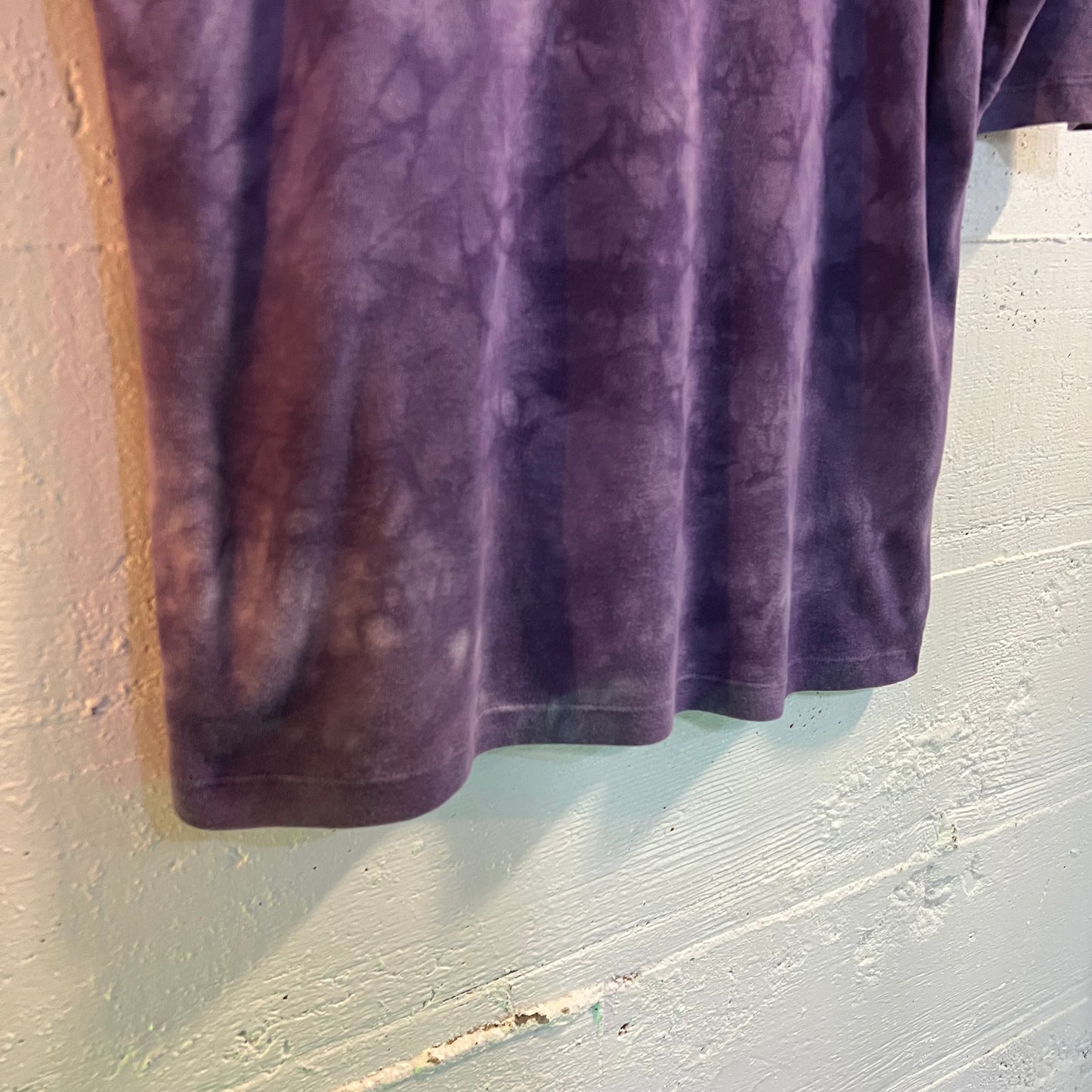 Vintage Women's Dyed Rhinestone Crown Shirt - Size XL - Made In USA - Purple