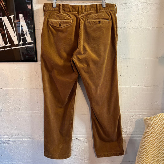 Vintage 90's Polo Ralph Lauren Classic Fit Corduroy Pants - Size 32" x 28" - Light Brown