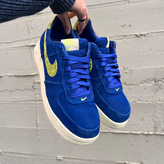 *Pre-Owned* Nike x Olivia Kim Air Force 1 '07 'No Cover' - Size 11W/9.5M -   Navy/Yellow-Sail - CK3314-400