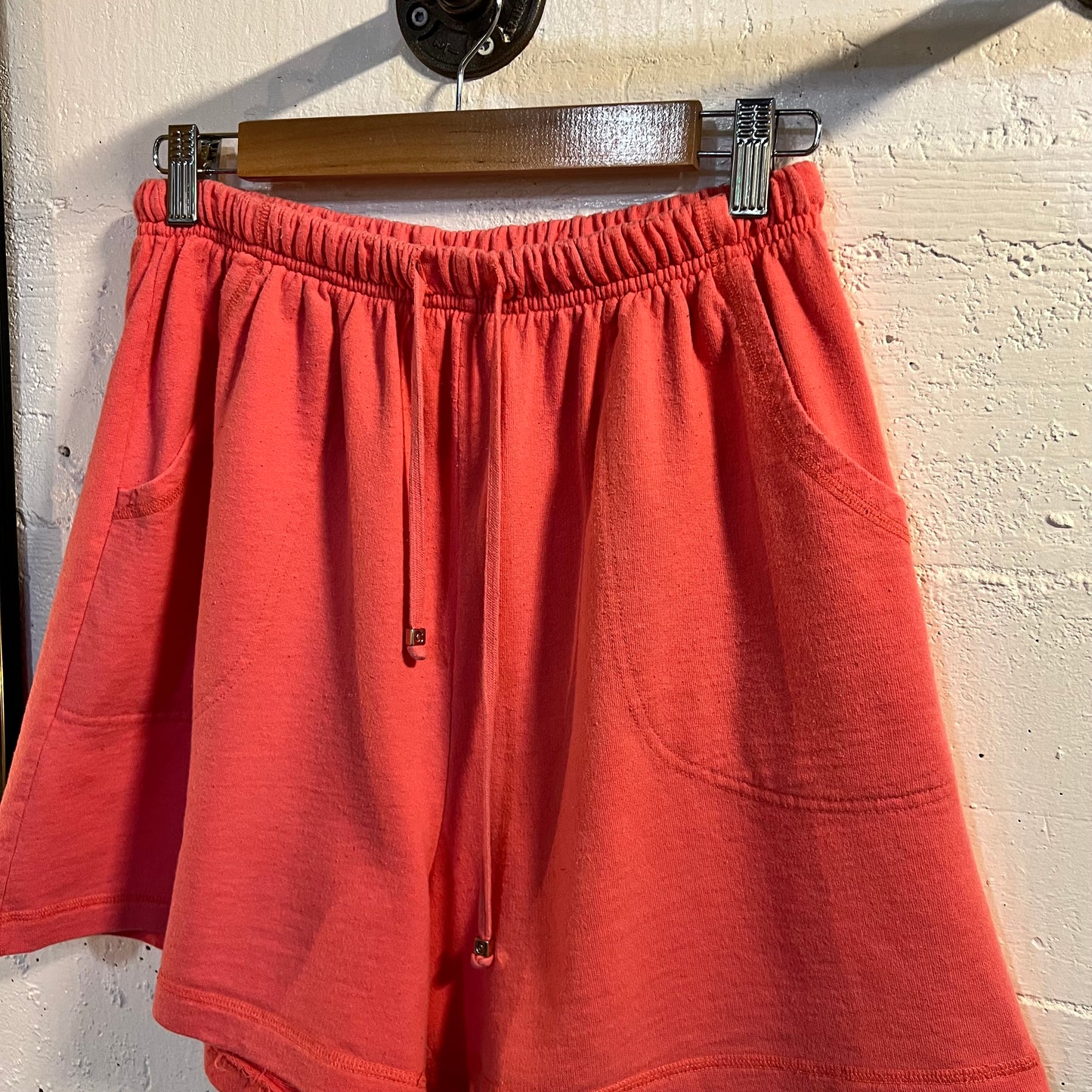 Vintage 90's Cherokee Women's Cotton Sweat Shorts - Size Large - Faded Pink