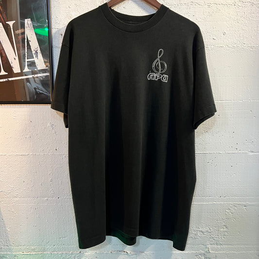 Vintage Azusa Pacific University Choir & Orchestra Single Stitch T-Shirt - Size XL - Made In USA - Black/Grey/White