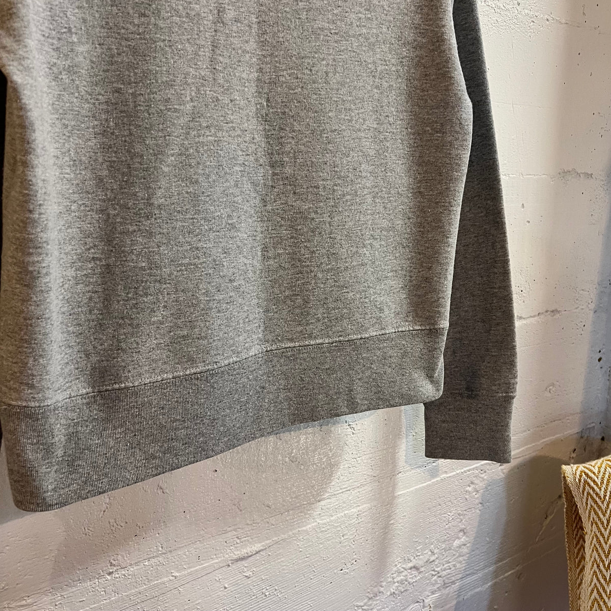 Vintage 90’s Ralph Lauren Polo Jeans Co. Crewneck Sweatshirt - Size Youth Small - Made In USA - Heather Grey/Black