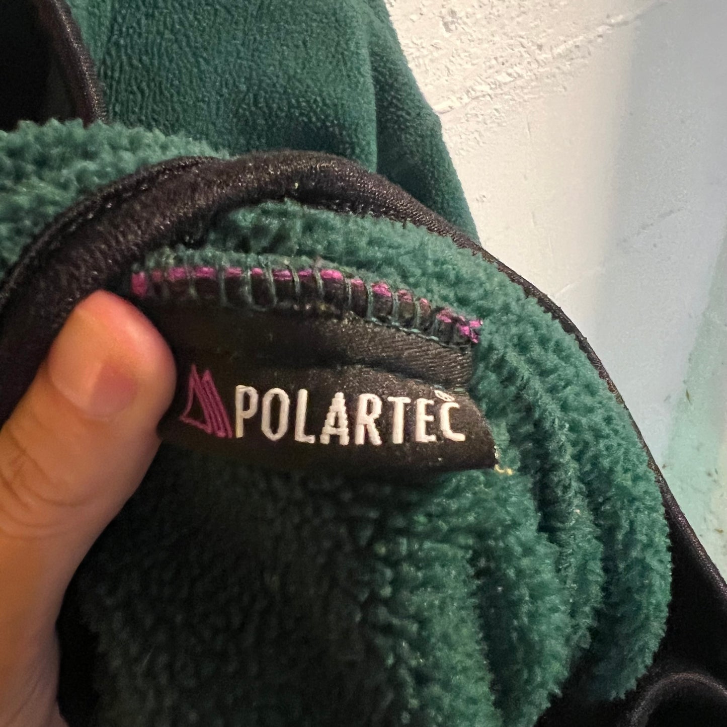 Vintage REI Polartec Zip Up Fleece Jacket - Size Large - Forest Green