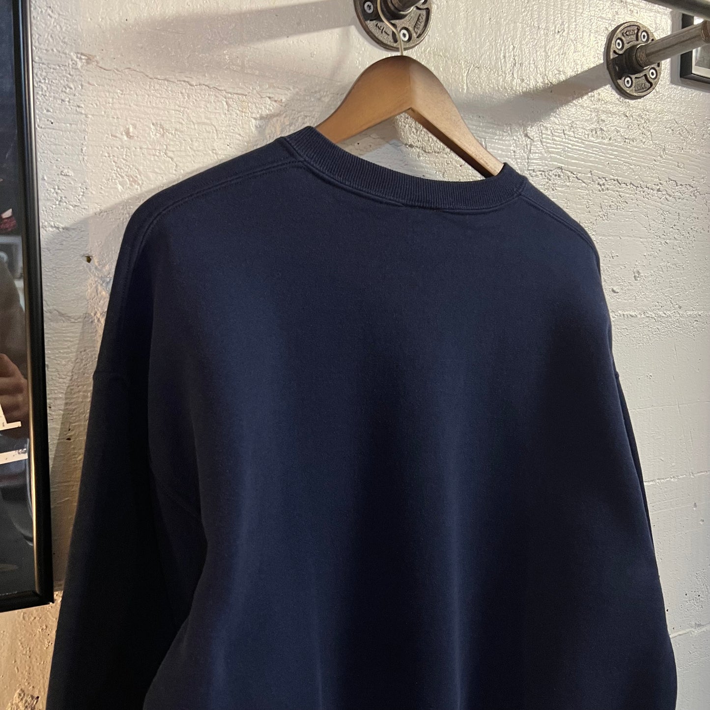 Vintage 90's Jerzees Blank Crewneck Sweatshirt - Size XL - Navy