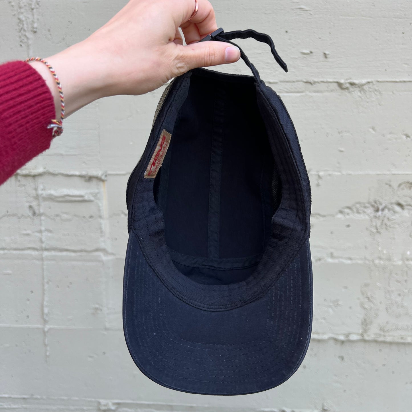 Vintage Teva 5-Panel Mesh Hiking Camp Cap - O/S - Black/Multi