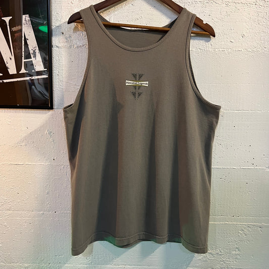 Vintage 90's Hawaiian Legends North Shore Tank Top - Size XL - Gray