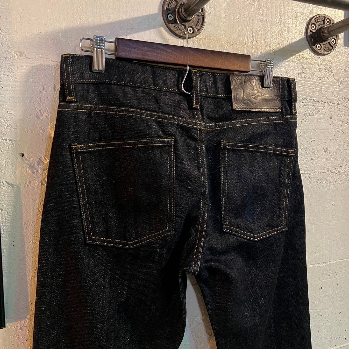 Naked & Famous Super Guy Standard Slub 13.5oz Raw Indigo Japanese Denim Jeans - Size 32" - Dark Indigo - 100% Cotton - Made In Canada
