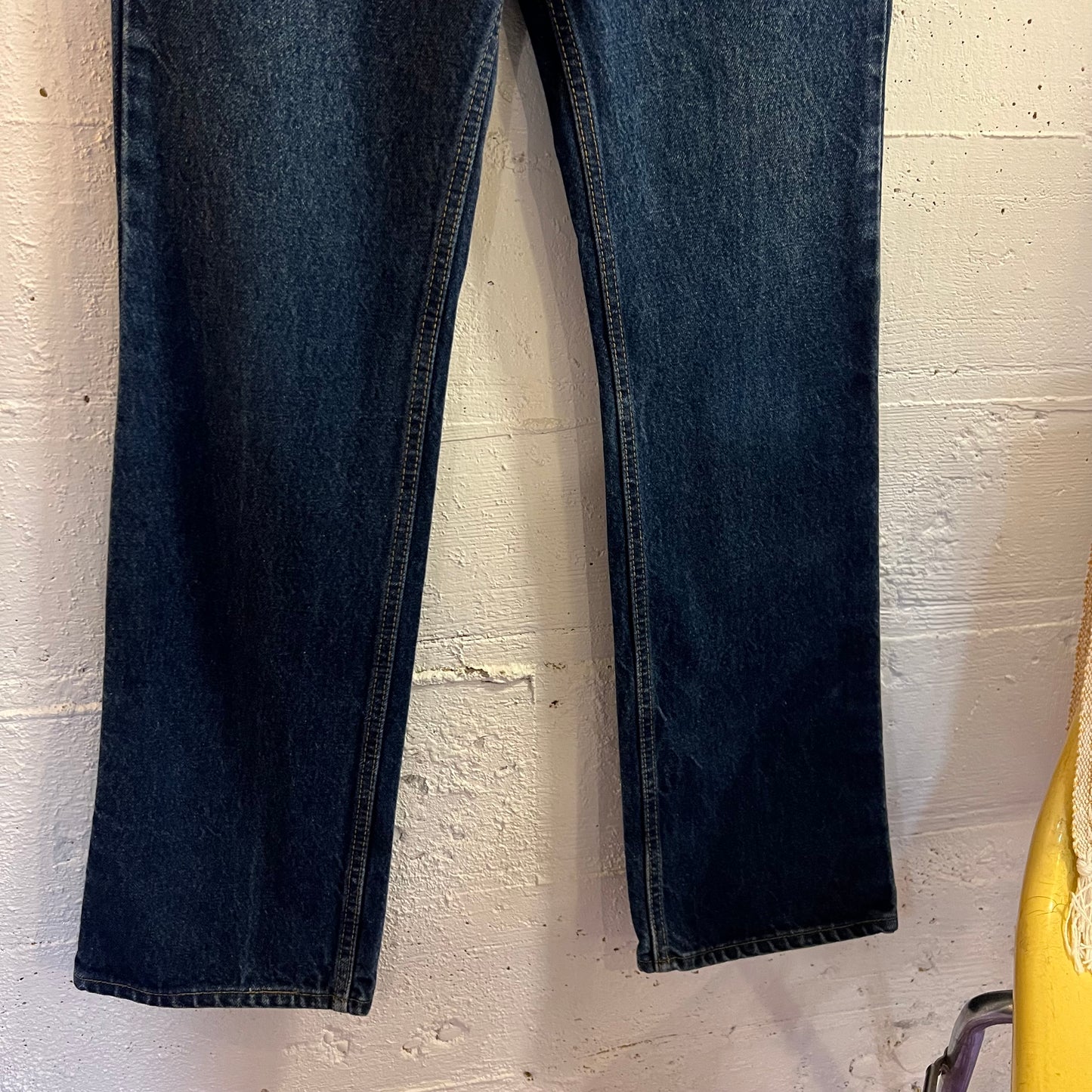 Vintage 90's Levi's 517 Boot Cut Dark Wash Denim Jeans - 30" x 32" - Made In USA - Dark Wash Indigo
