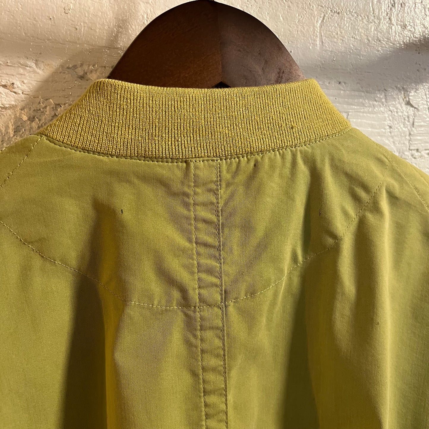 Vintage 1990's Hugo Boss Satinized Lightweight Bomber Jacket - Size Large - Chartreuse  Green