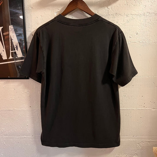 Vintage 1995 Bonnie Raitt ‘Road Tested’ Single Stitch T-Shirt - Size Large - Made In USA - Faded Black/Kelly Green/Red
