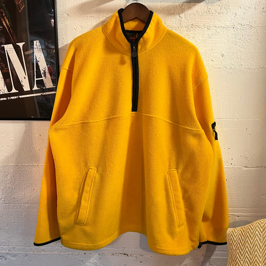 Vintage 2000’s Pro Spirit 1/4 Zip Pullover Fleece Jacket - Size XL - Yellow/Black