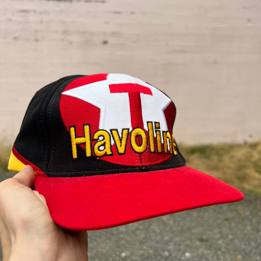 Vintage Texaco Havoline Nascar Snapback Hat Deadstock OS #28