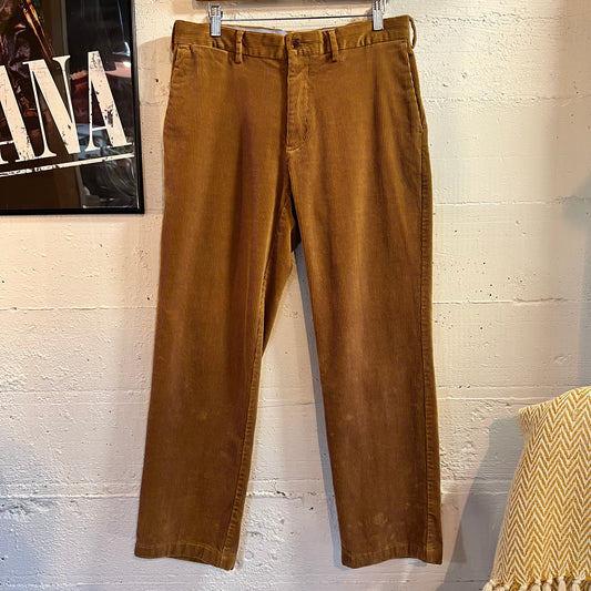 Vintage 90's Polo Ralph Lauren Classic Fit Corduroy Pants - Size 32" x 28" - Light Brown