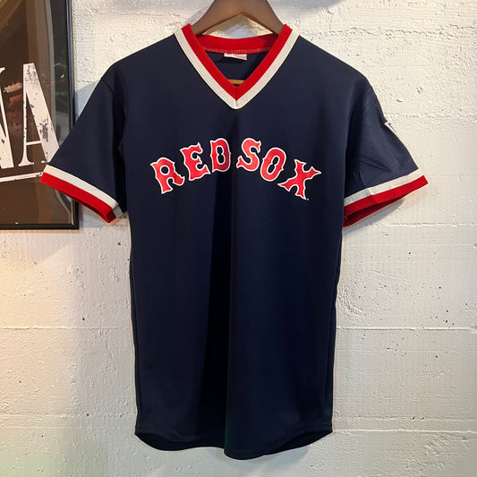 Vintage Majestic Red Sox Little League Baseball Jersey - Size Small - Navy/Red/White