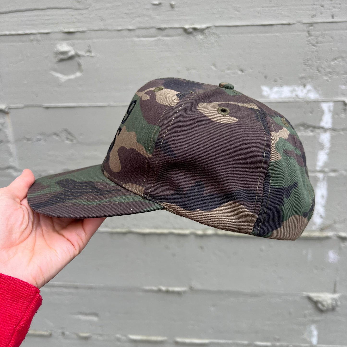 Vintage 939th Civil Engineer Squadron Woodland Camo Snapback Hat - O/S - Camouflage