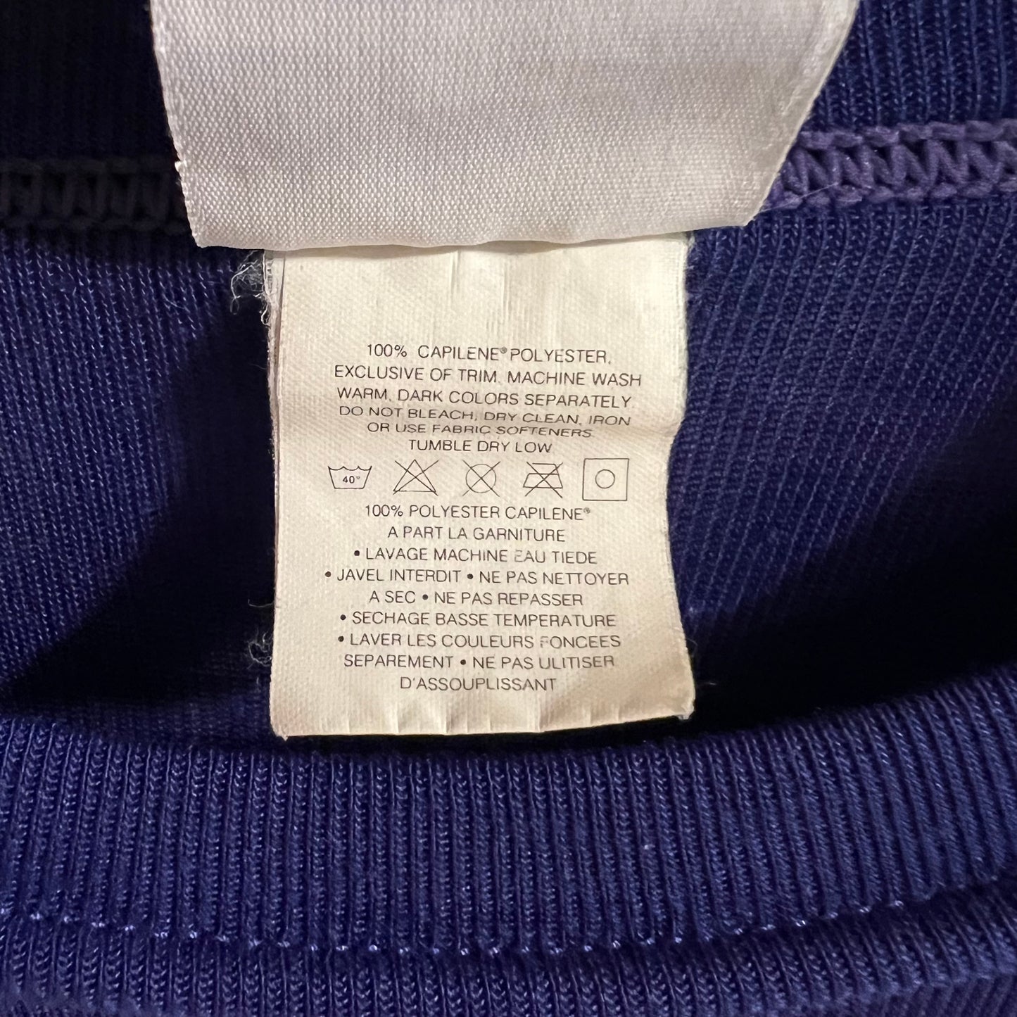 Vintage 90’s Patagonia Capilene Base Layer Long Sleeve Thermal Shirt - Size Small - Made In USA - Purple