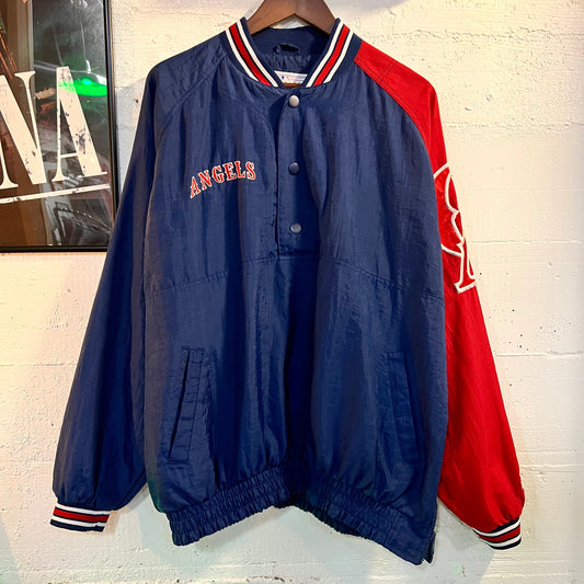 Vintage 90's Anaheim Angels 2-Tone Starter Jacket - Size Large - Red/Blue/White