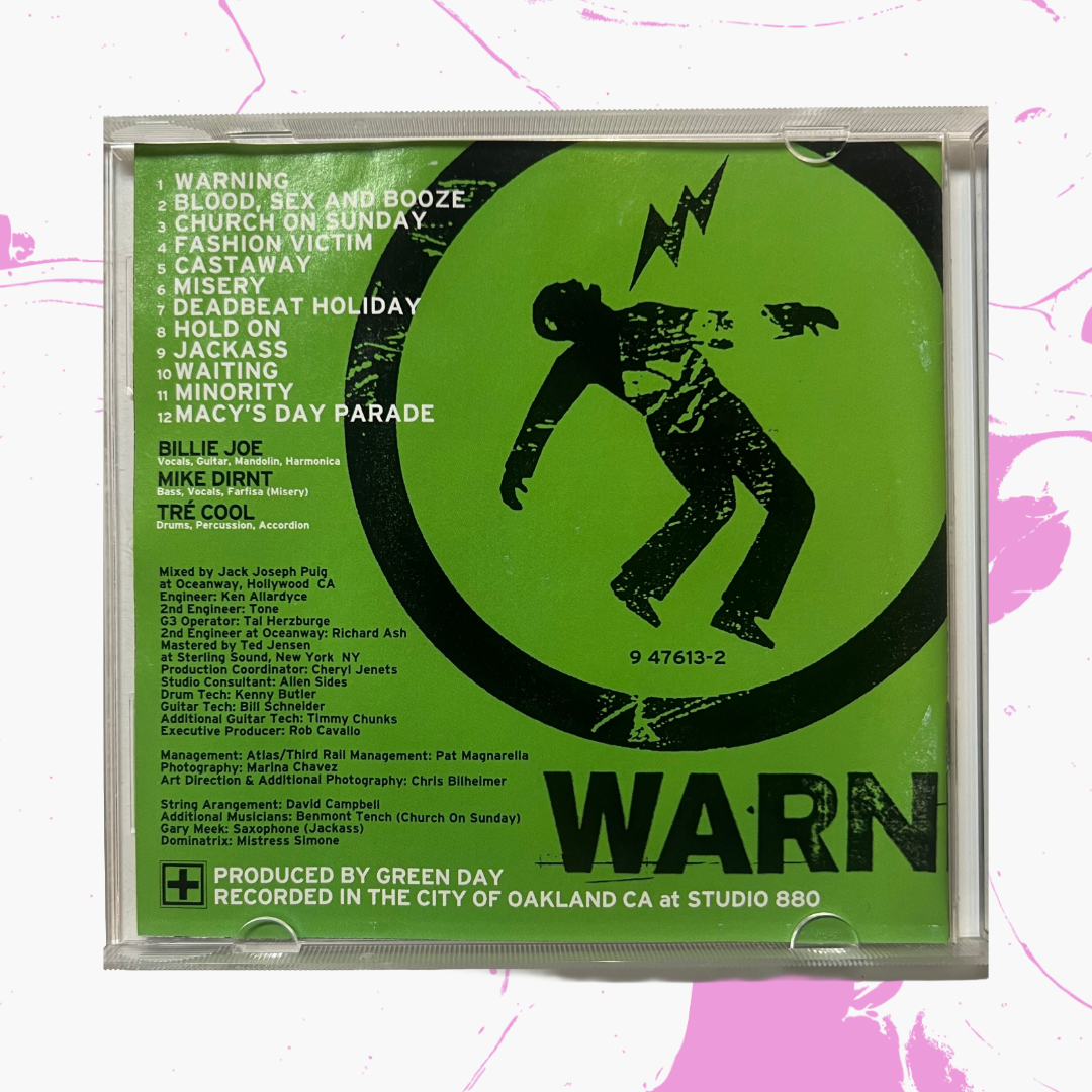 Vintage 2000 Green Day 'Warning:' CD