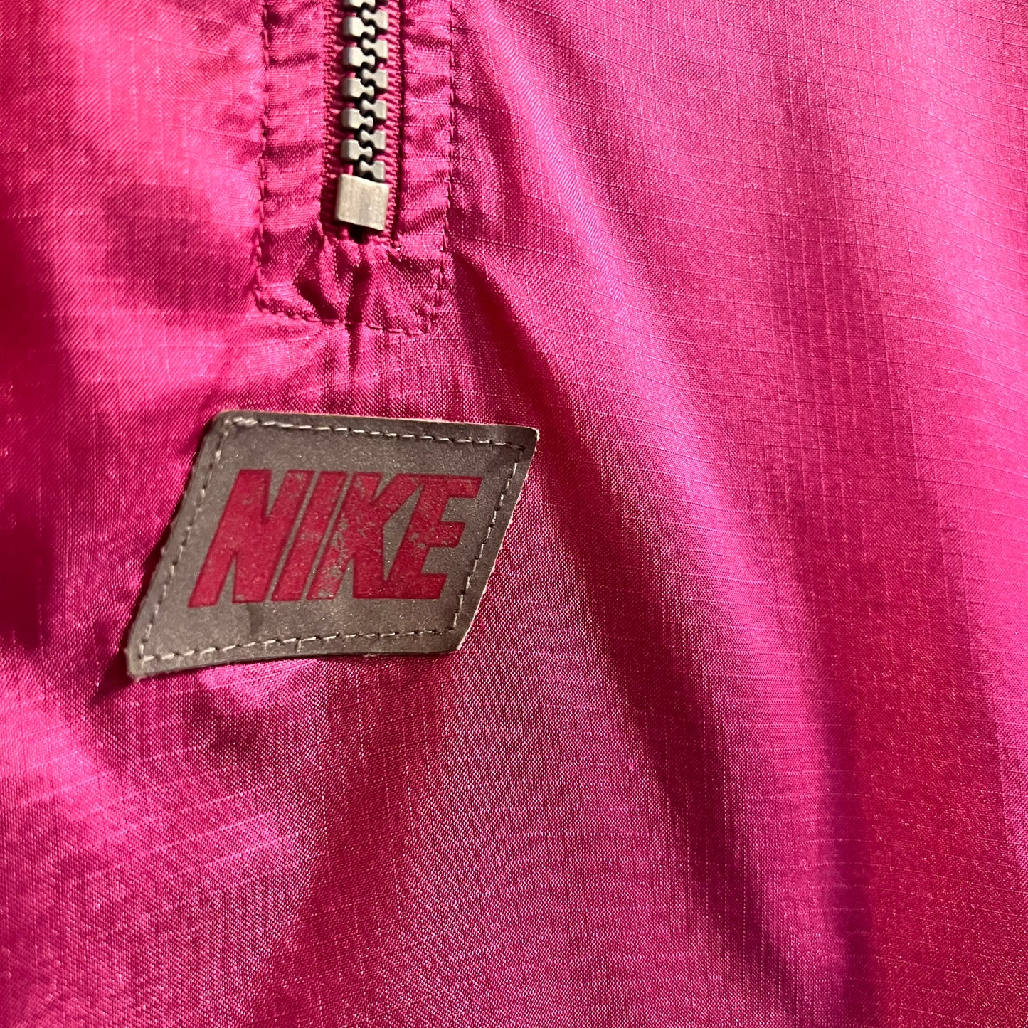 Vintage 90's Nike Cycling Half Zip Windbreaker Jacket - Size Small - Turquoise/Fuschia