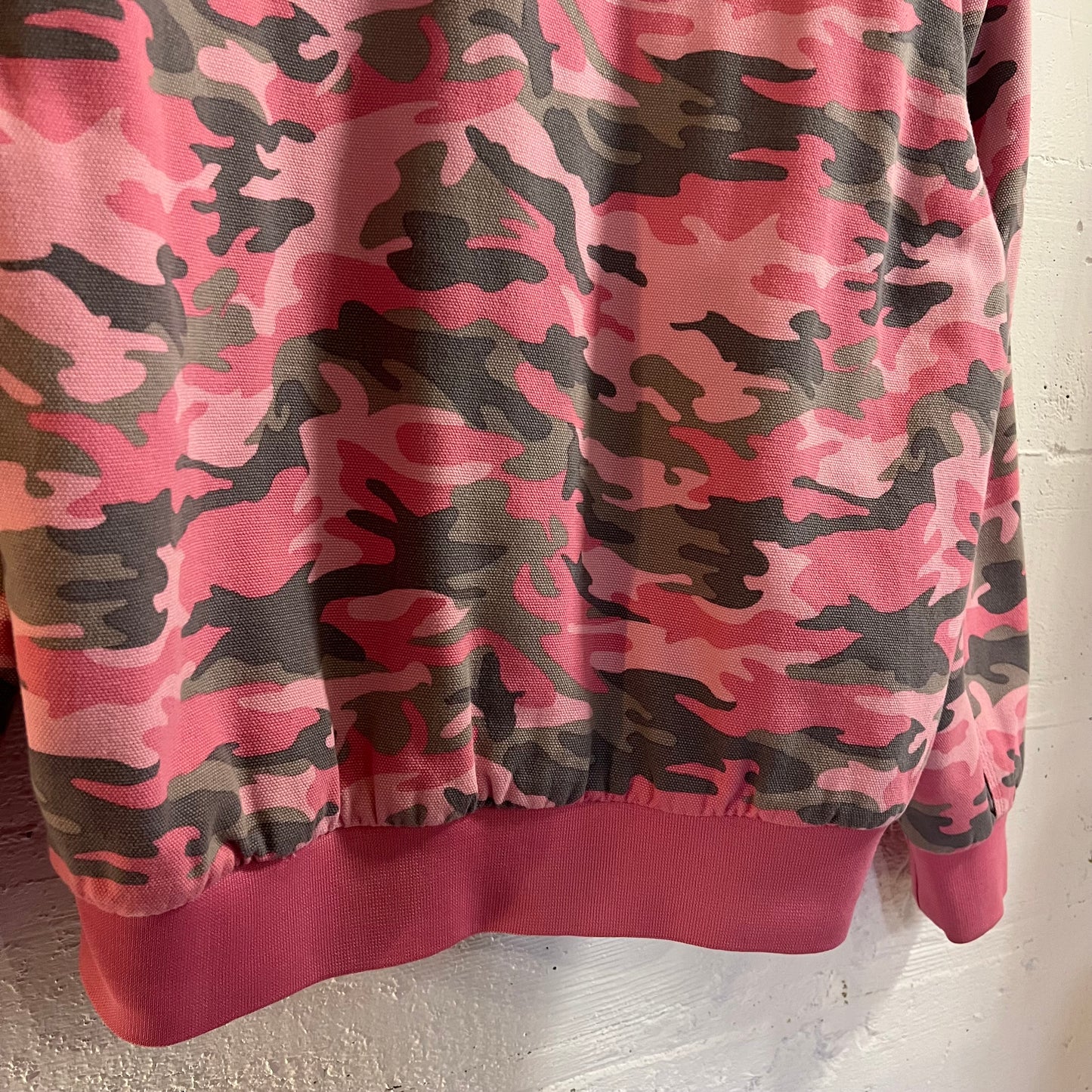 Vintage Y2K Roper Woodland Camo Zip Up Quilt Lined Jacket - Size XL - Pink/Grey