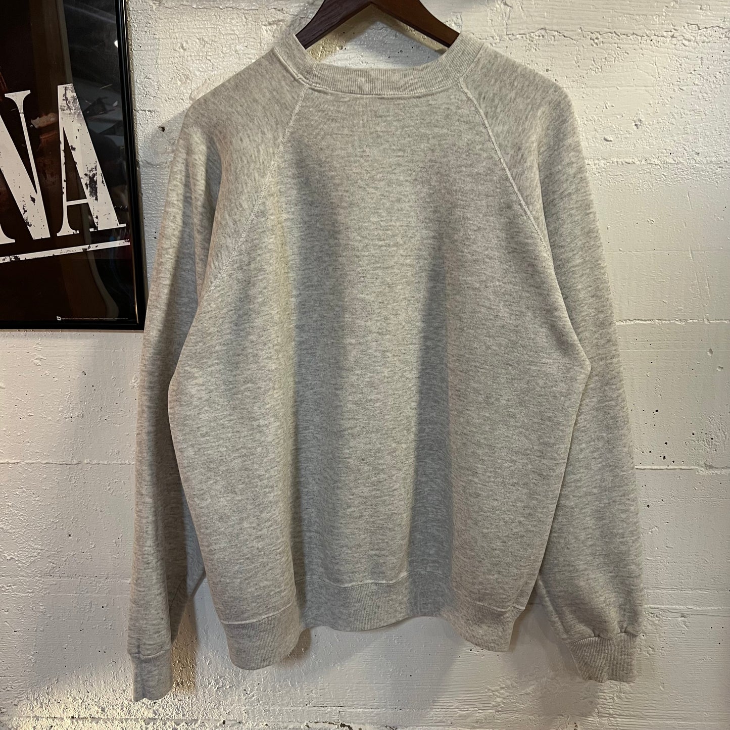 Vintage 90's Raymond Washington State Champs Raglan Sleeve Crewneck Sweatshirt - Size Large - Ash Heather Grey