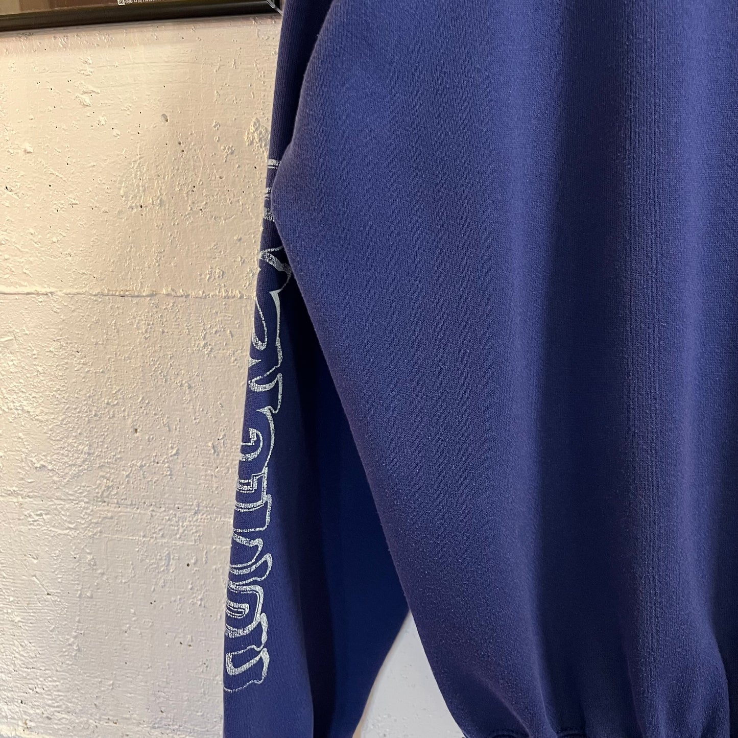Vintage 90's Homegrown Pop Punk Band Discus Athletic Zip-Up Sweatshirt - Size XL - Made In USA - Navy