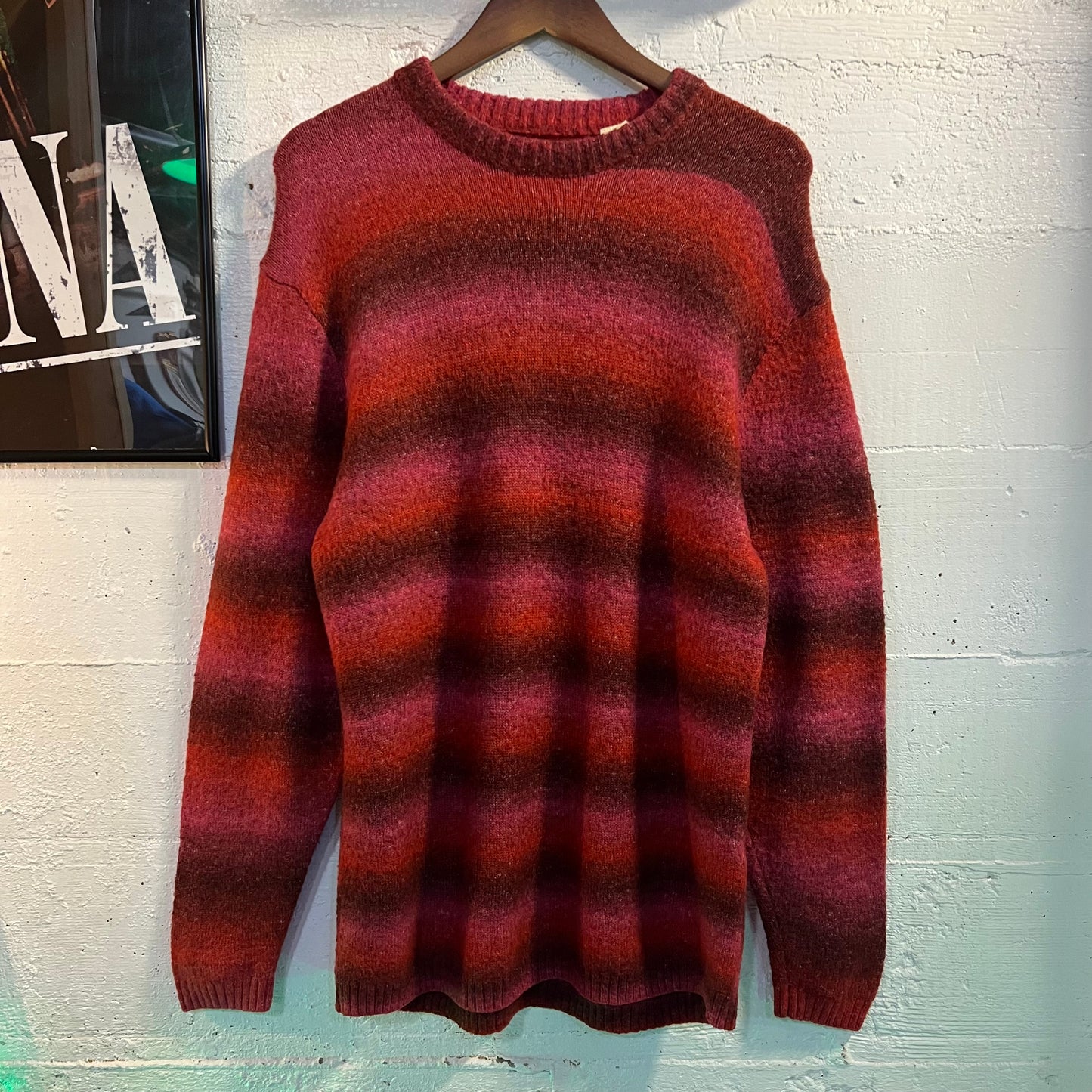 Levi's Battery Crewneck Sweater - Size Small - Multicolor - Relaxed Fit