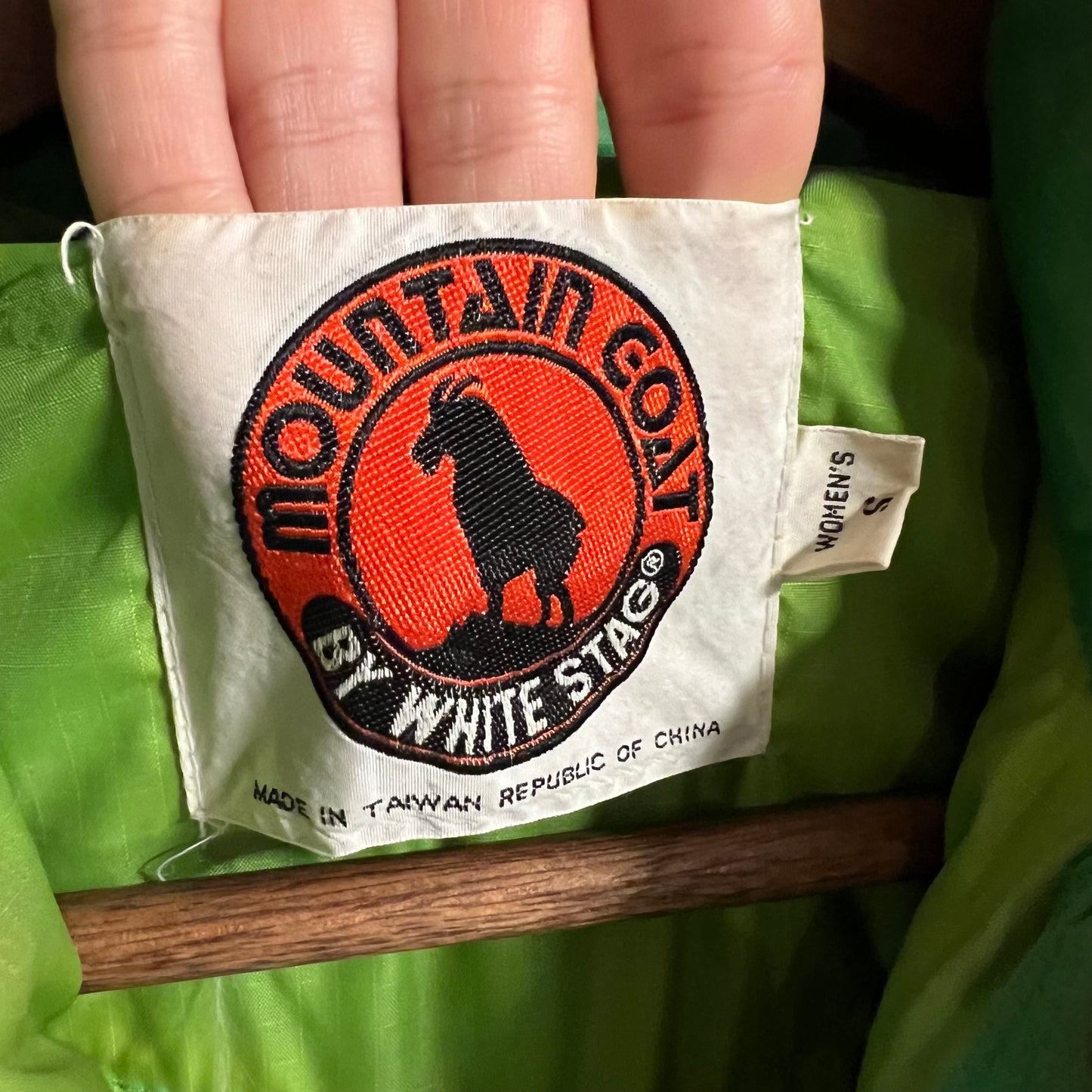 Vintage 70’s Mountain Goat By White Stag Down Puffer Vest - Size Women’s Small - Green/White