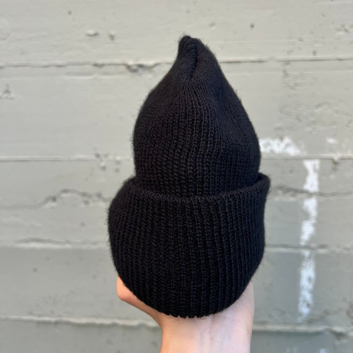 Vintage Surplus Military Style Wool Watch Cap Beanie - O/S - Made In USA - Black - 100% Wool