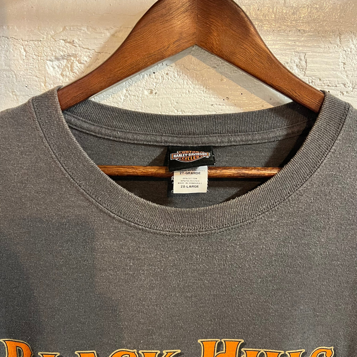 2011 Harley Davidson Black Hills Rapid Hills, SD Graphic T-Shirt - Size 2XL - Charcoal Grey/Multi