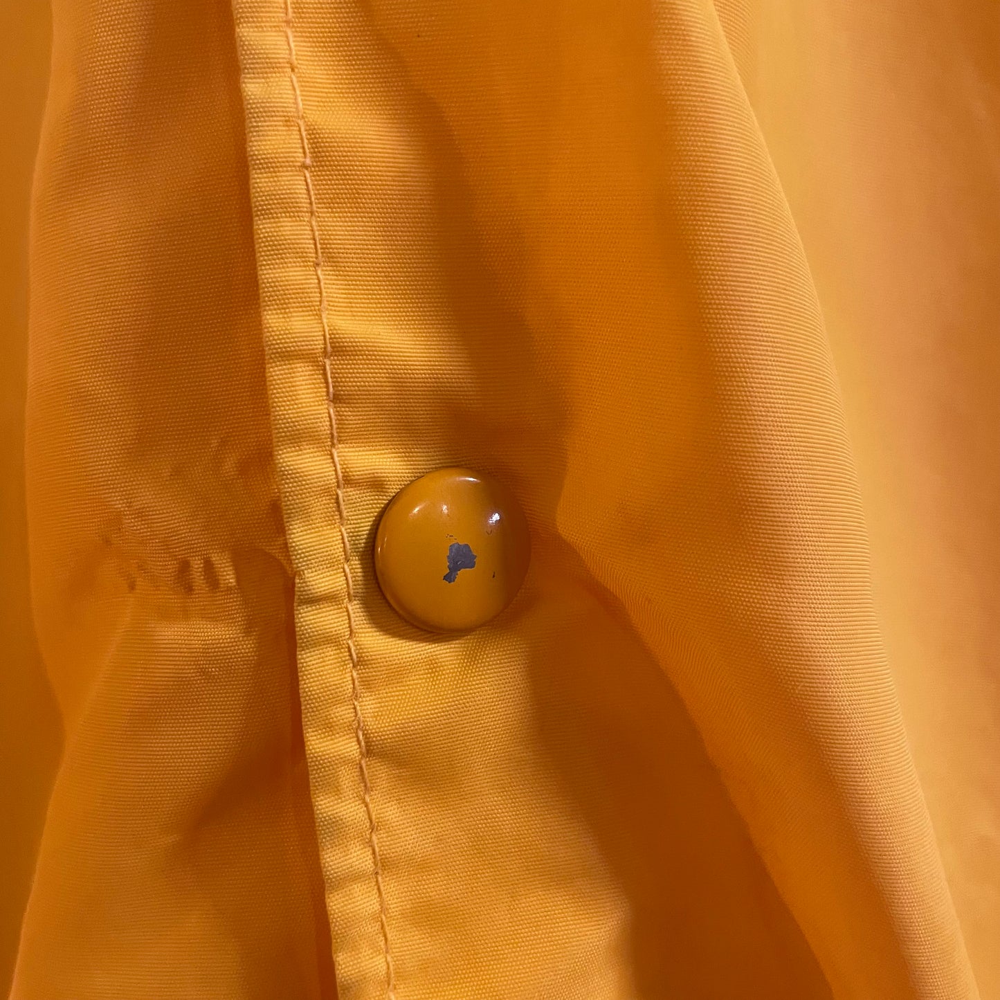 Vintage 70’s/80’s Spanjian Little League Allstars Snap Button Windbreaker Jacket - Size Youth Large - Made In USA (CA) - Yellow/Black