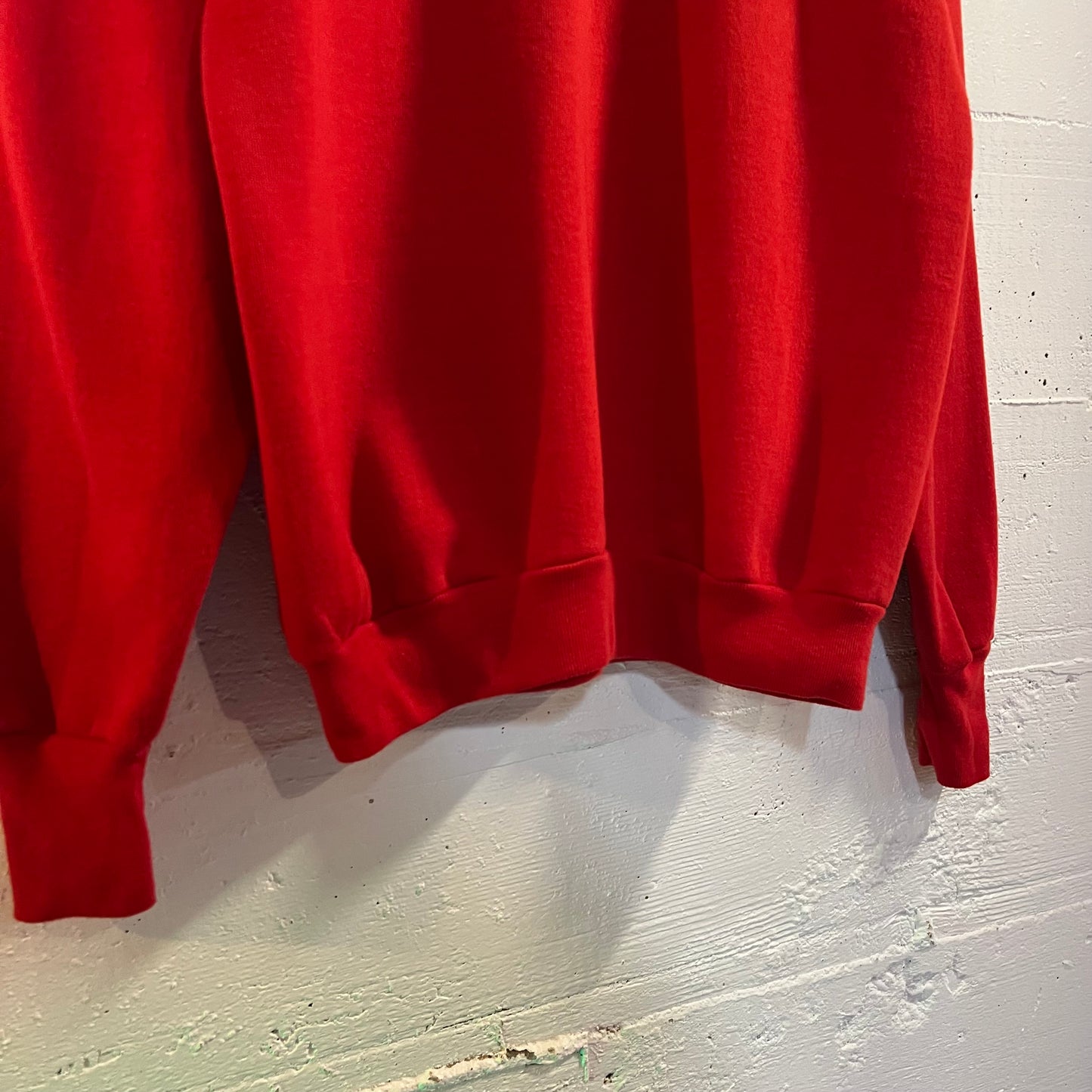 Vintage 80’s Coca-Cola Classic Raglan Crewneck Sweatshirt - Size Large - Made In USA - Red/White