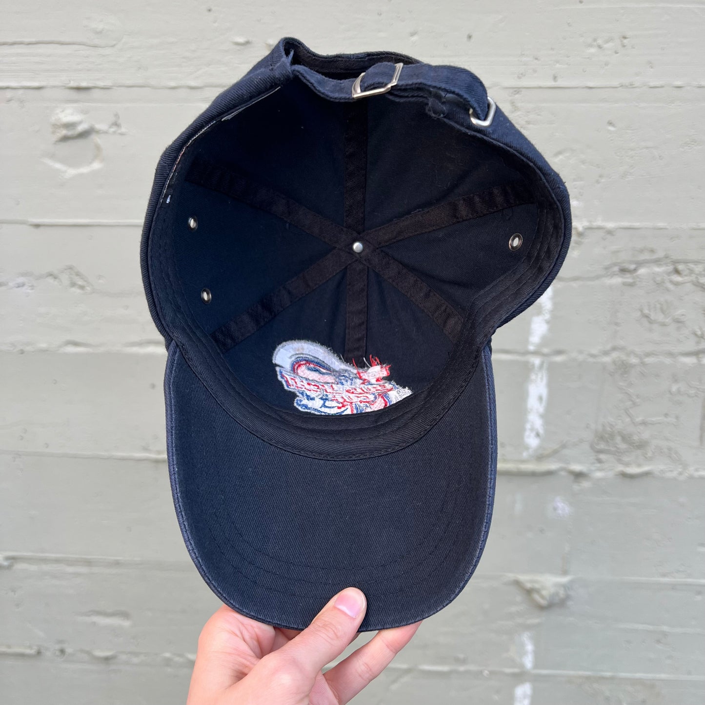 Vintage 90's Bud Light Pro Bull Riding Embroidered 6-Panel Adjustable Strapback Dad Hat - O/S - Navy/Red